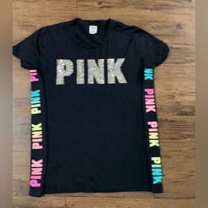 Victoria's Secret Pink Rare Rainbow Ombre
Bling Tshirt L